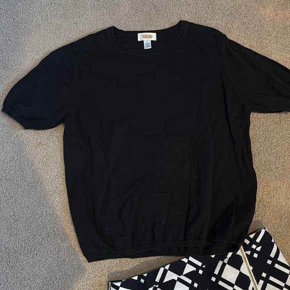 Talbots Black Top & Skirt - Picture 2 of 10